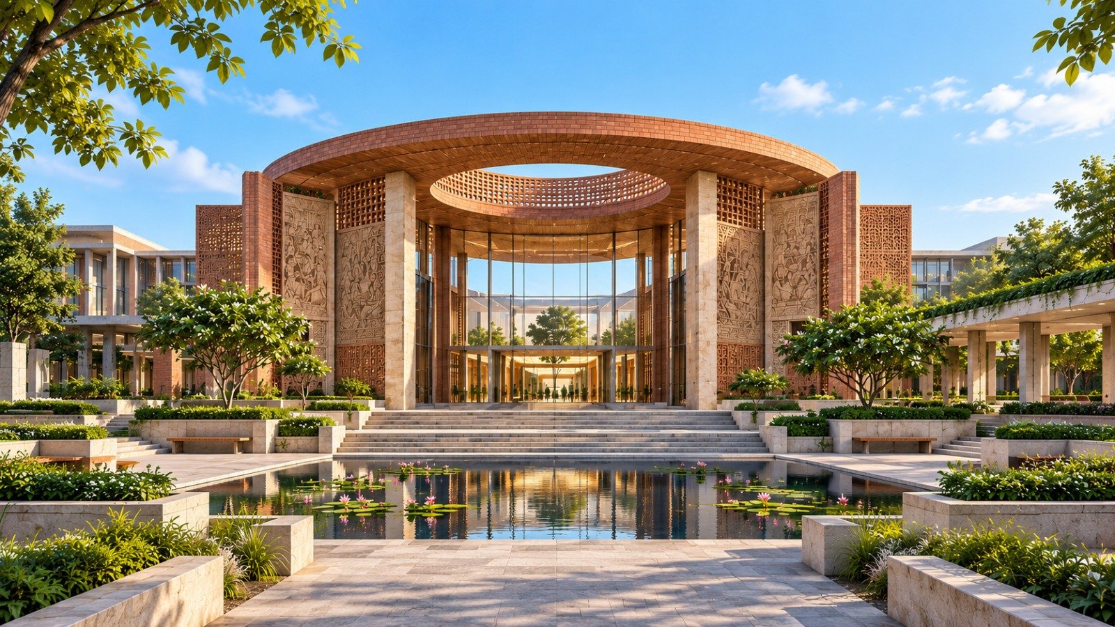 World Democracy Center Complex Architectural Plan